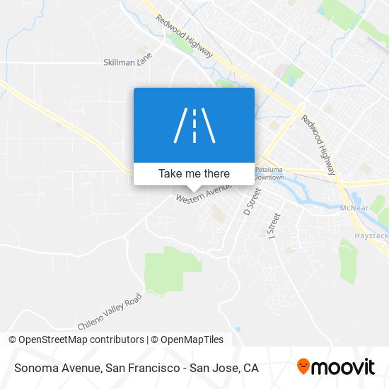 Sonoma Avenue map