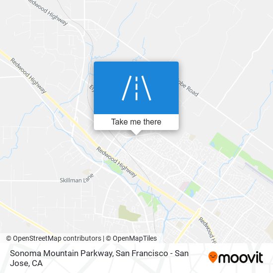 Sonoma Mountain Parkway map