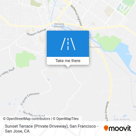 Mapa de Sunset Terrace (Private Driveway)