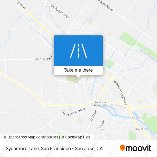 Mapa de Sycamore Lane