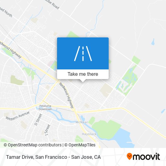 Tamar Drive map
