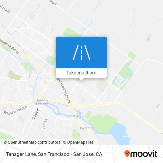 Tanager Lane map