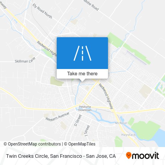 Twin Creeks Circle map
