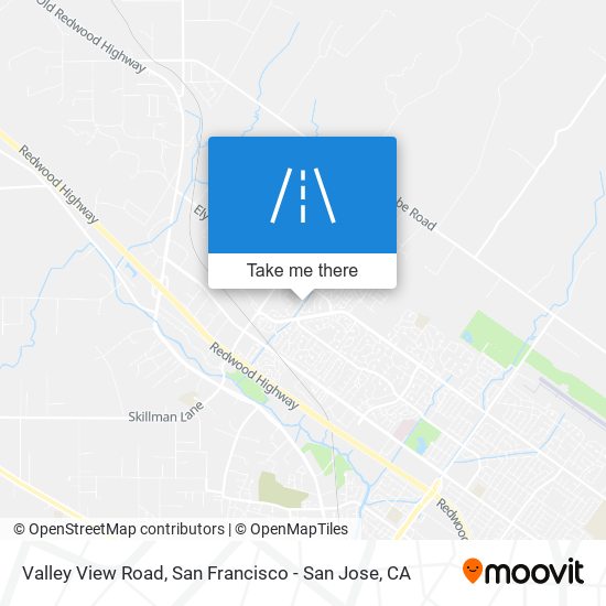 Valley View Road map