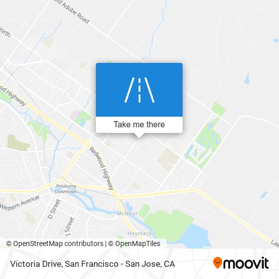 Victoria Drive map