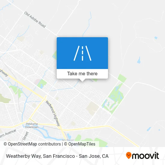 Weatherby Way map