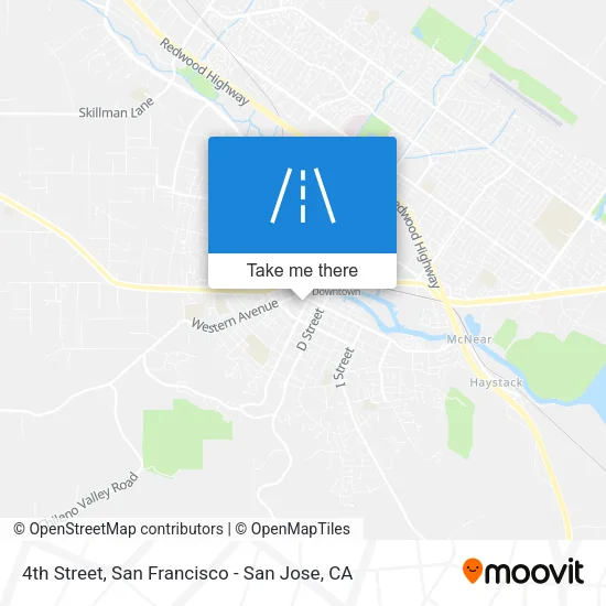 4th Street map