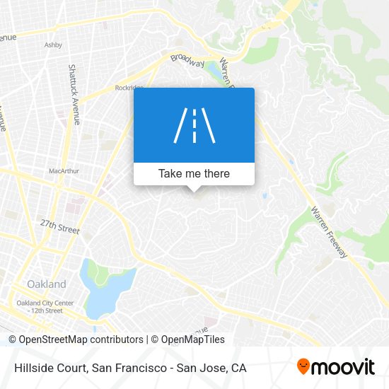 Mapa de Hillside Court