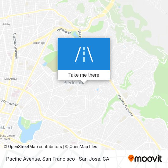 Mapa de Pacific Avenue