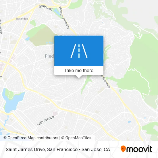 Saint James Drive map