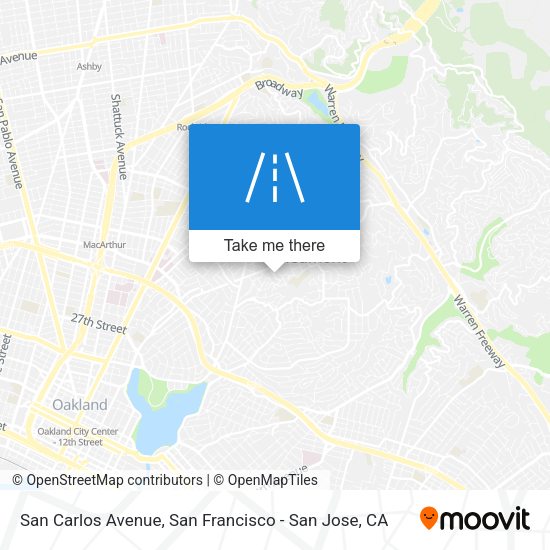 Mapa de San Carlos Avenue