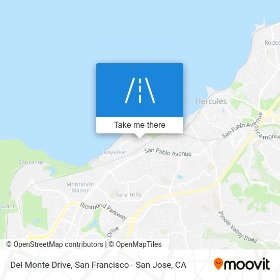 Del Monte Drive map