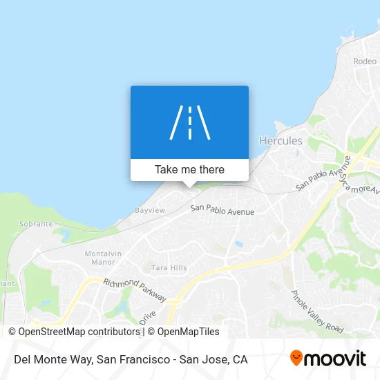 Del Monte Way map