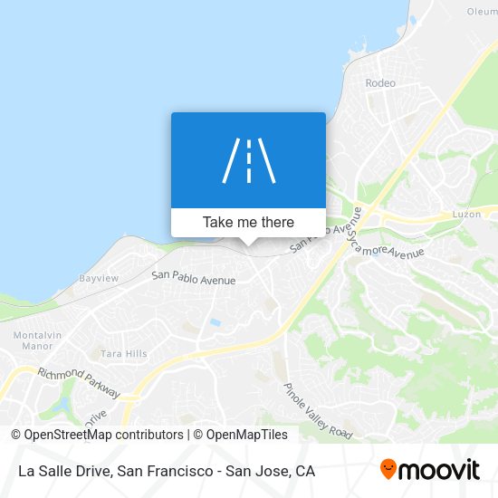 Mapa de La Salle Drive