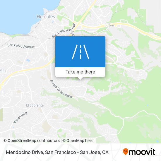 Mendocino Drive map