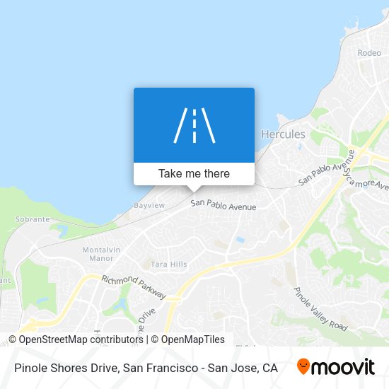 Mapa de Pinole Shores Drive