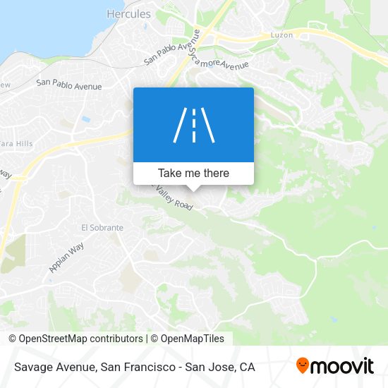 Mapa de Savage Avenue