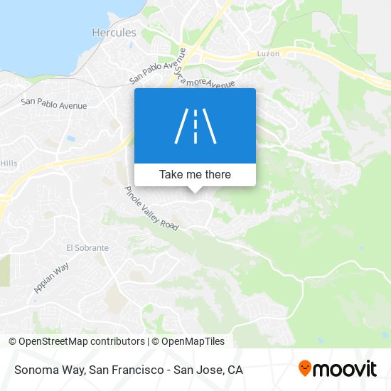 Sonoma Way map