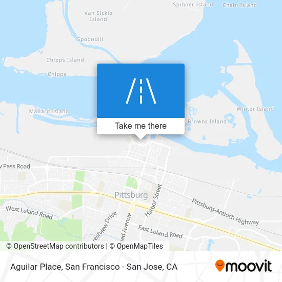 Aguilar Place map