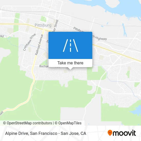 Alpine Drive map