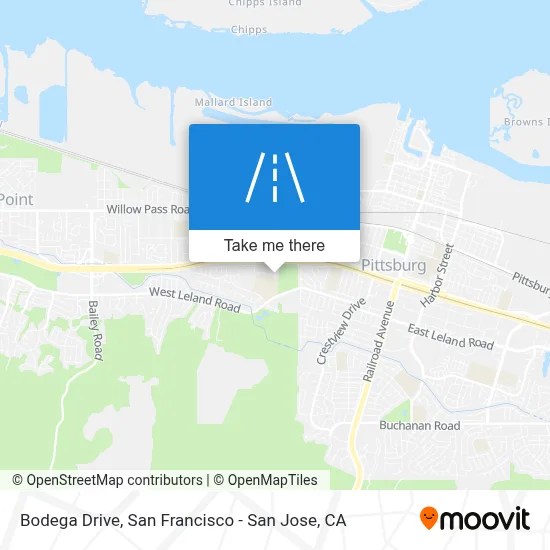 Bodega Drive map