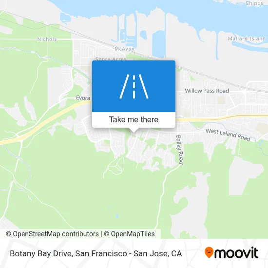 Botany Bay Drive map