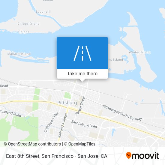 Mapa de East 8th Street