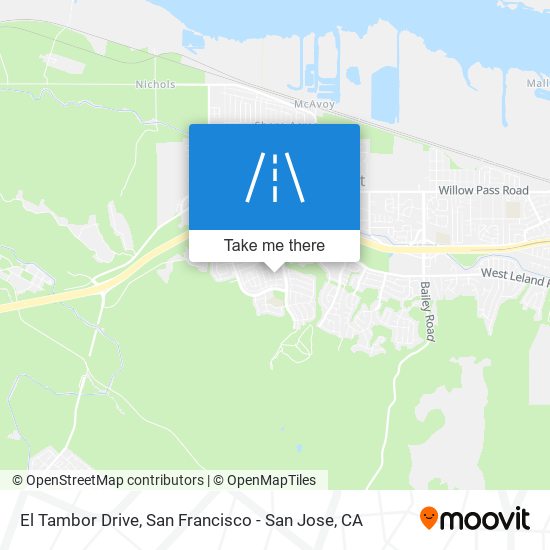 El Tambor Drive map