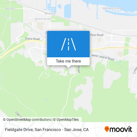 Fieldgate Drive map