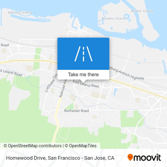 Mapa de Homewood Drive