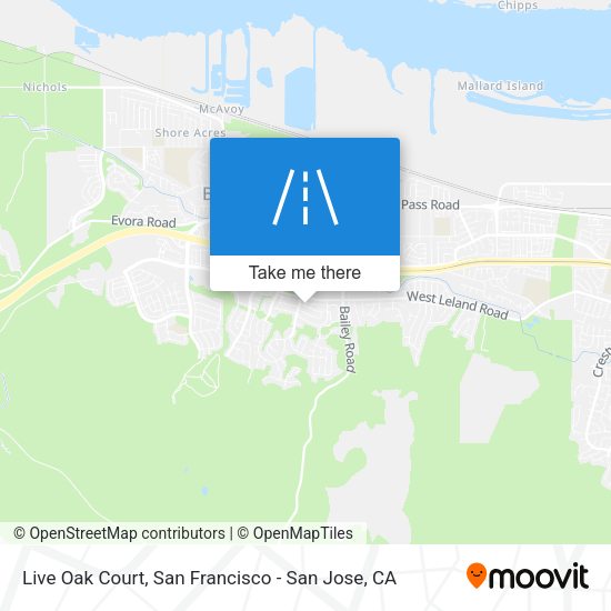 Mapa de Live Oak Court