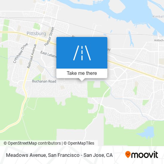 Meadows Avenue map