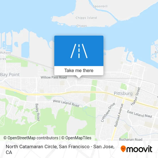 North Catamaran Circle map
