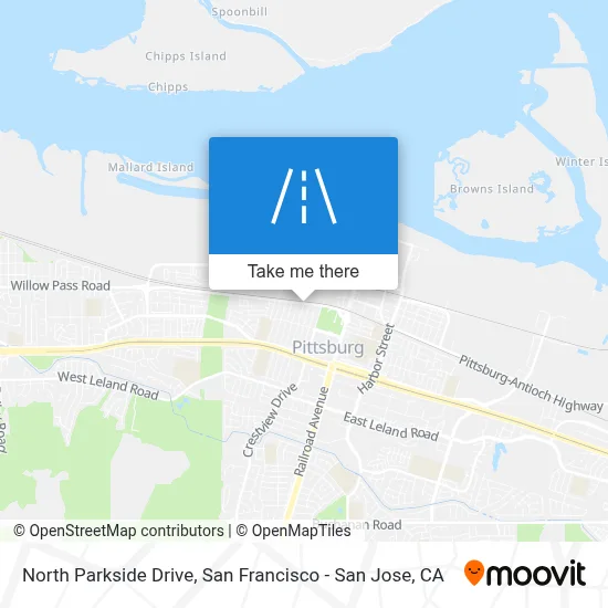 North Parkside Drive map