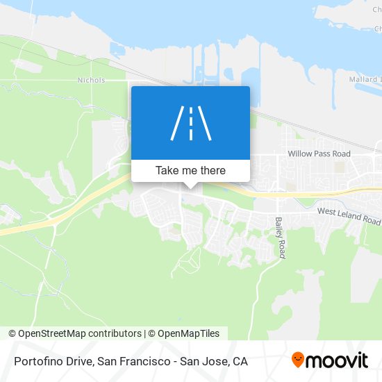 Portofino Drive map