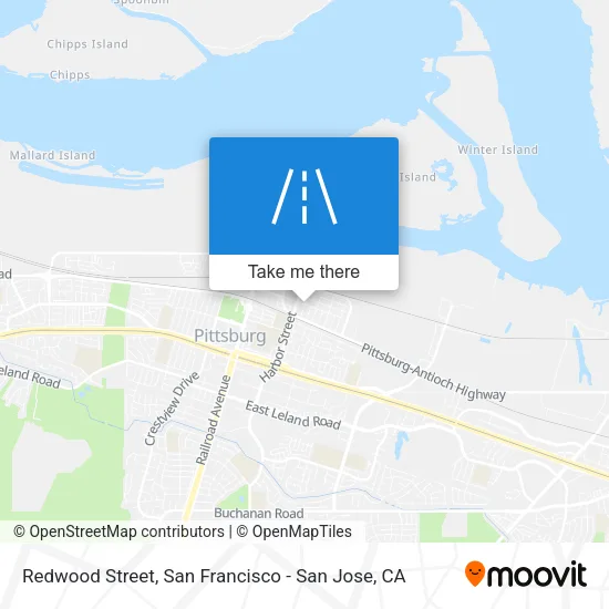 Redwood Street map