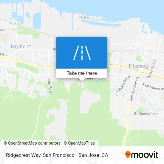 Ridgecrest Way map