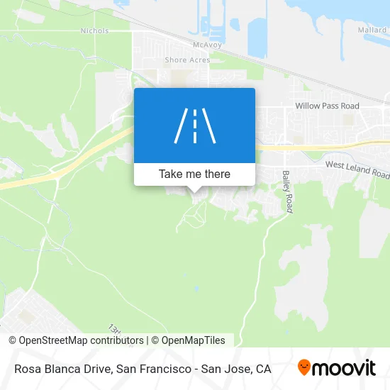 Rosa Blanca Drive map