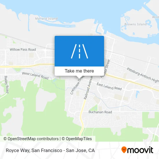 Royce Way map