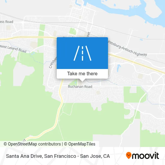 Santa Ana Drive map