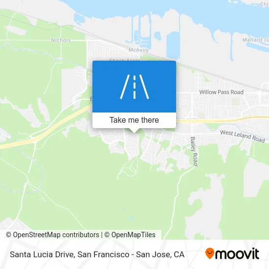 Santa Lucia Drive map