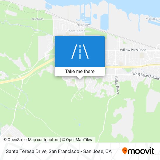 Santa Teresa Drive map