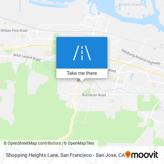 Shopping Heights Lane map