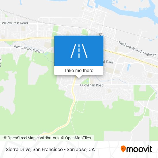 Sierra Drive map