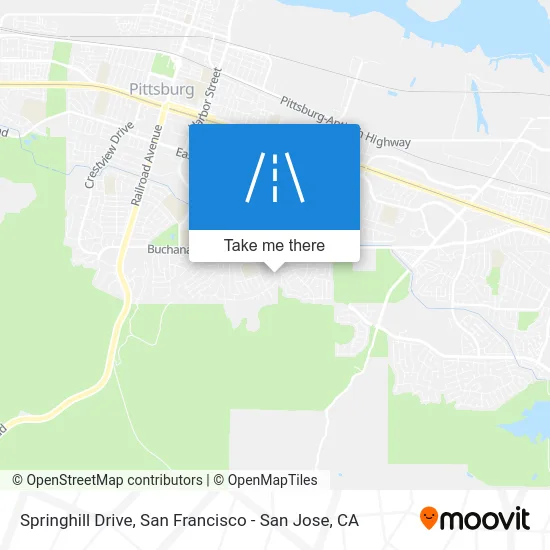 Springhill Drive map