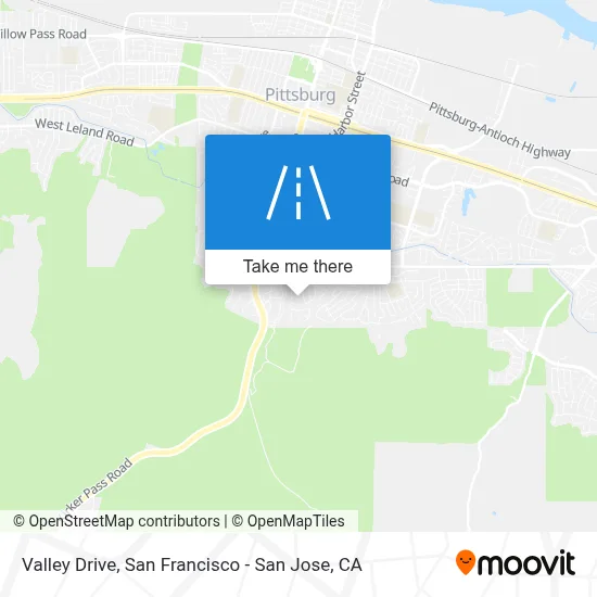 Valley Drive map