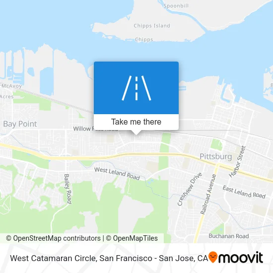 West Catamaran Circle map