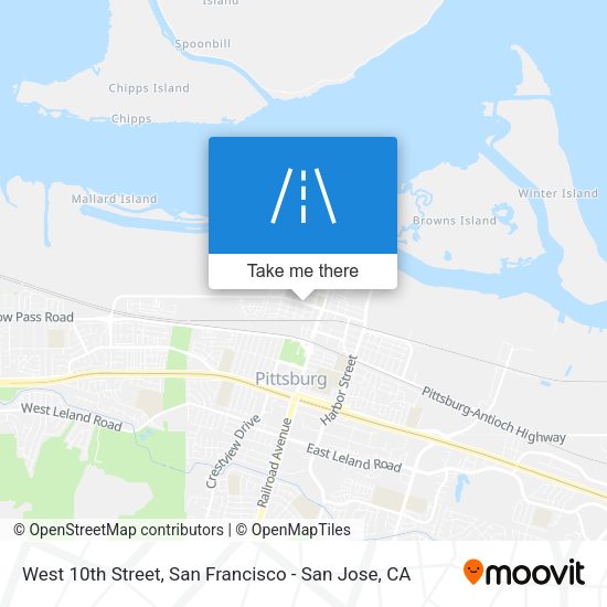 Mapa de West 10th Street