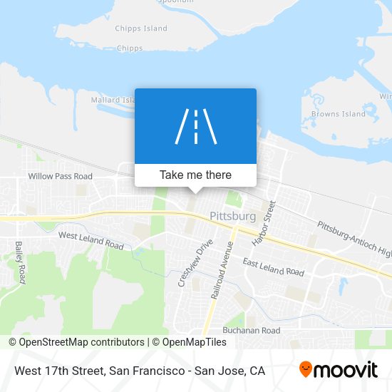 Mapa de West 17th Street