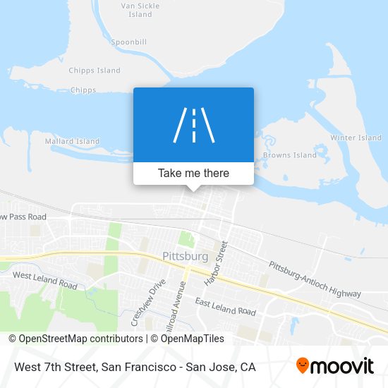 Mapa de West 7th Street